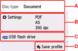 Ventemodusskjermbildet for skanning